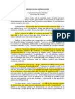 La Reificación en Psicología - Tomás Jesús Carradco Giménez