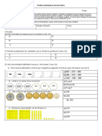 Prueba Matemáticas Tercero Básico