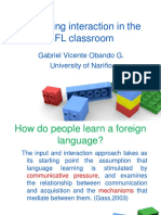 Promoting Interaction in The Efl Classroom1 PDF