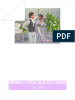 Regency Romance Mod Guide v1.05