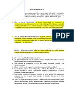 Hoja de Trabajo 1 Derecho Constitucional