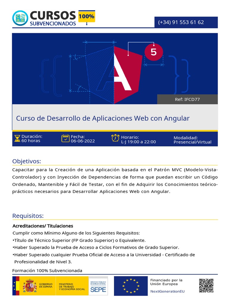 Curso de Desarrollo Web con Angular | PDF | Modelo – Vista ...