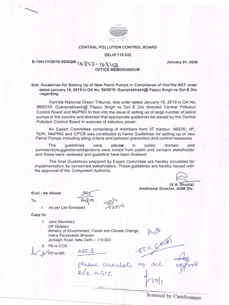 Guidelines for petrol pumps india pdf