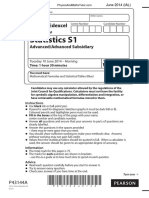 June 2014 IAL QP - S1 Edexcel