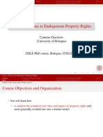 From Exogenous To Endogenous Property Rights.: Carmine Guerriero (University of Bologna)