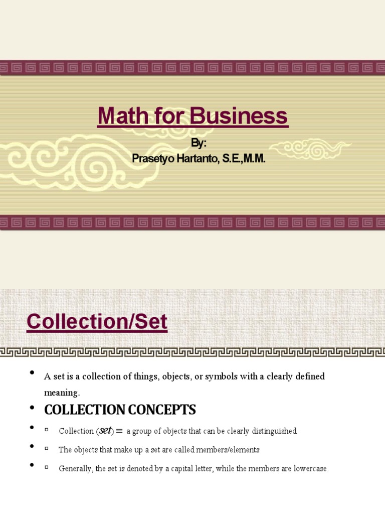 Understanding Sets in Mathematics | PDF | Numbers | Mathematical Objects
