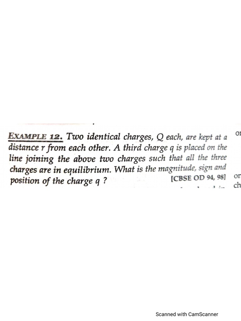 Electrostatics Question Bank | PDF