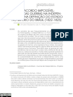 Um Acordo Impossível - o Papel Das Guerras Na Independência e Na Definição Do Estado No Império Do Brasil (1822-1825) PDF