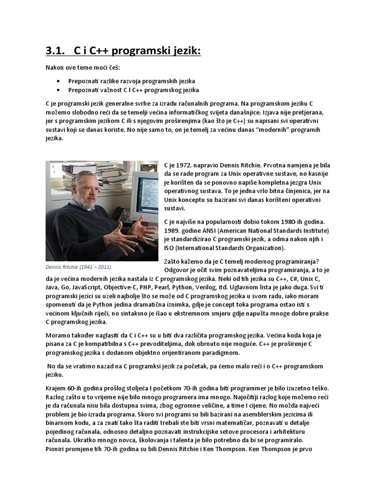 Programiranje C | PDF