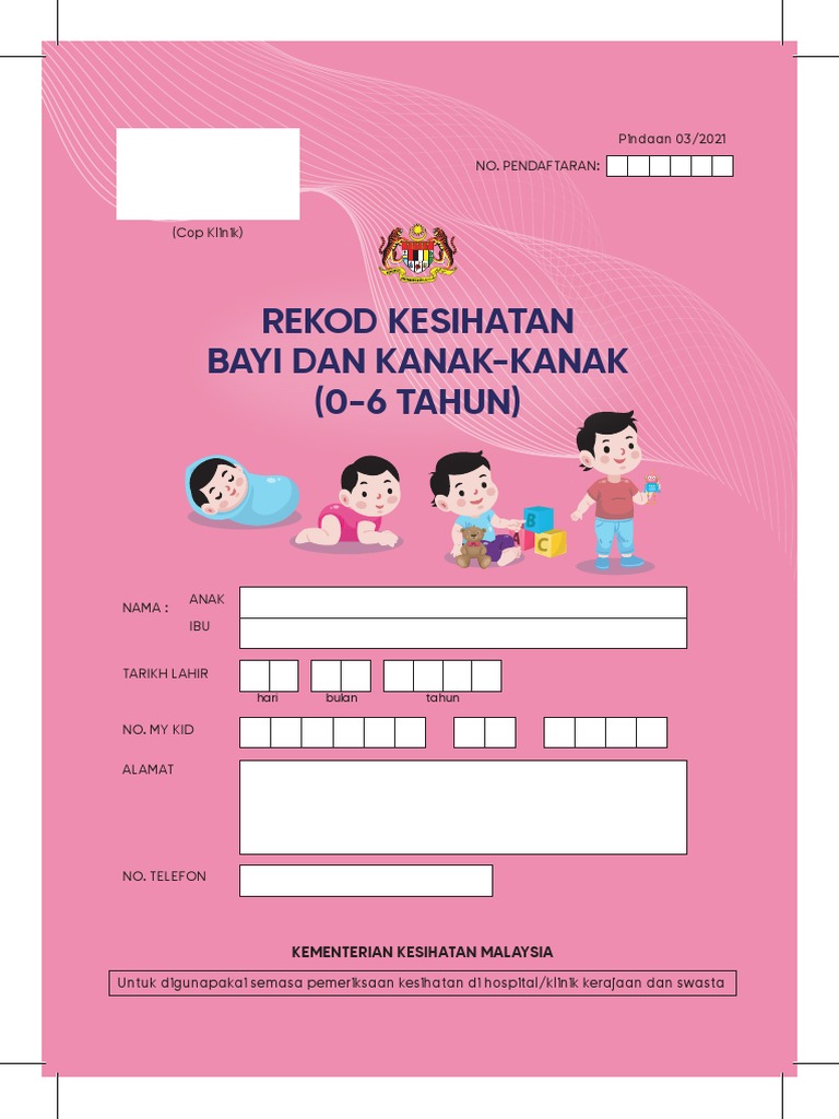 Rekod Kesihatan Bayi dan Kanak-Kanak | PDF | Kesehatan Holistik | Gaya ...