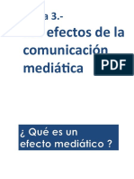 Tema 3. - Los Efectos de La Comunicación Mediática
