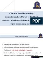 Clinical Immunology - Topic 4 - Complement Proteind PDF