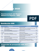 Funcionamiento Del Sistema de Regalias 2020