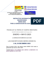 Instructivo Informativo Inscripciones Enero 2023