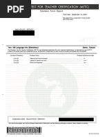 Language Arts MTTC Test