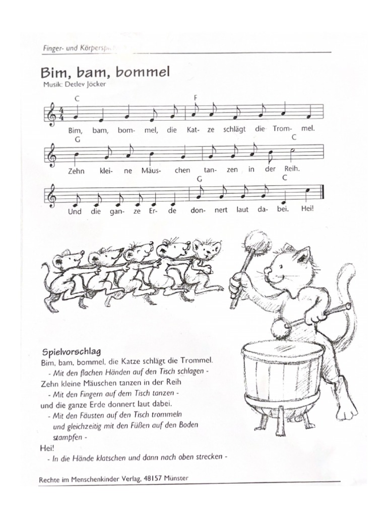 Bimmel Bammel Bommel Text