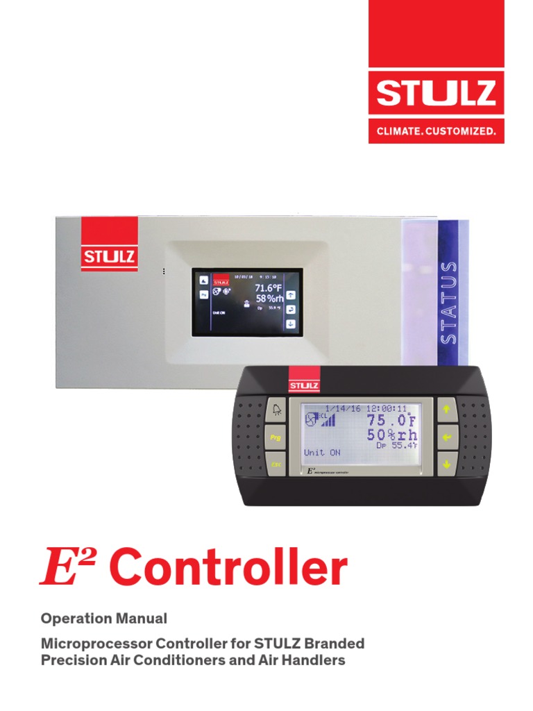 STULZ E2 Controller Operation Manual OZU0037M | PDF | Menu (Computing ...