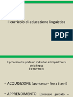 1-Il Curricolo Di Educazione Linguistica PDF