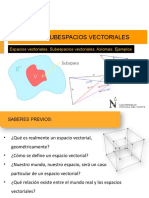 Espacios Vectoriales. Subespacios Vectoriales. Axiomas. Ejemplos