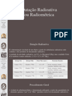 Datação Radioativa: Métodos e Aplicações