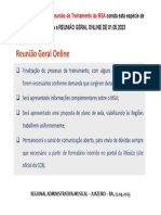 Reunião Geral Online de 01.05.2023