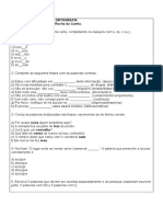 Exercícios de Fixação Sobre ORTOGRAFIA