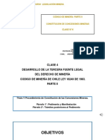 Clase Expositiva N°4 Constitución Concesión Minera Exploración PDF