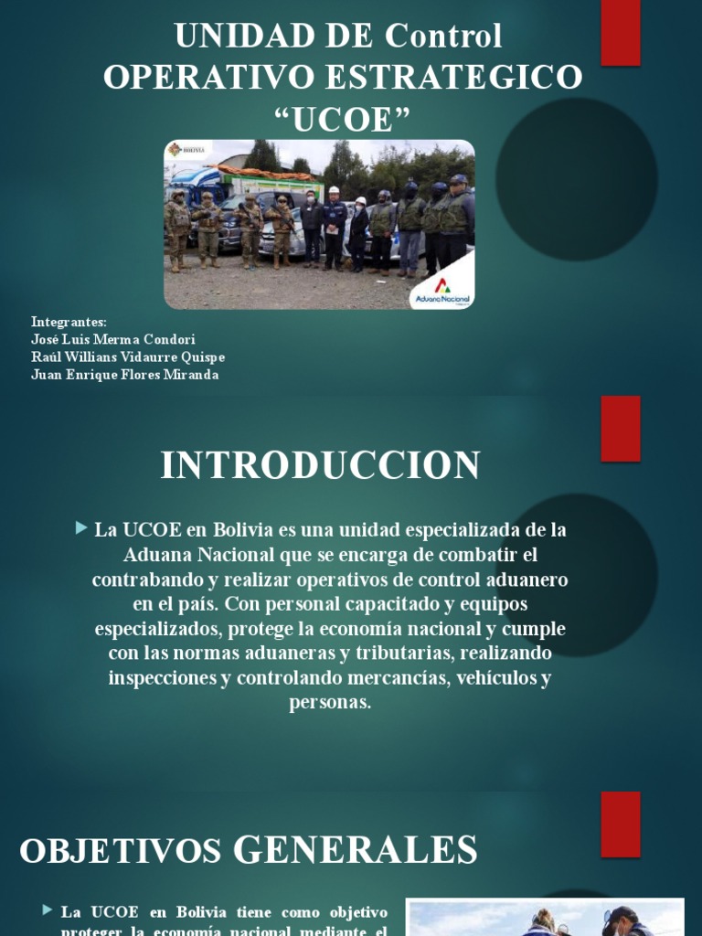 Unidad Del Control Operativo Estratégico | PDF | aduana | Contrabando