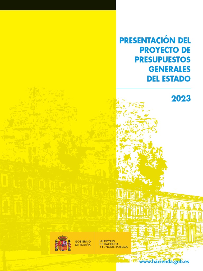 Presupuestos Generales del Estado 2023 | PDF | Presupuesto | España