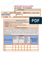 5°instrumento de Evaluación Sesión 5 - Exp 2 Ciencias Sociales