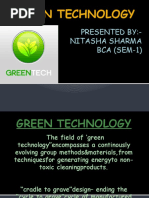 Nitasha Sharma (Bca-1609) Ppt-Green Technology