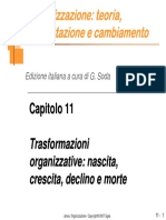 Trasformazioni Organizzative Di Una Organizzazione - Slide Capitolo 11