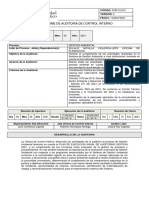 Informe de Auditoria Al Proceso de Gestión Ambiental