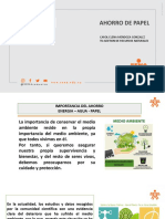 Importancia Del Ahorro, Agua-Energia-Papel PDF