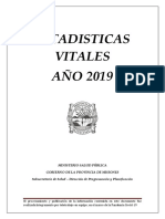 Estadísticas Vitales de Misiones 2019 - MSP