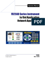 FB2560 Series Instrument: In/Out Application Network Application