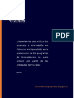 Lineamientos Catastro Formalizacion V1 PDF