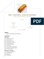 Cake Il Sorrentino (Citron & Limoncello) - Les Pâtisseries D'aurélien
