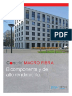 Fibra sintética bicomponente de alto rendimiento para hormigón Concrix