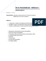 Propuesta Curso Psicoanálisis PDF