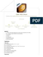 Cake 100% Citron - Les Pâtisseries D'aurélien