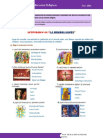 Actividad 5 - Religión 3° Año - La Semana Santa