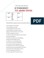 Possesive Adjectives