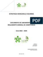 Lineamientos y Reglamento de Competencia WorldSkills Colombia 2022-2024