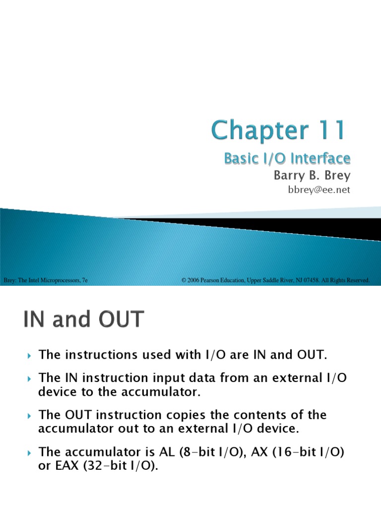 L7. Basic IO Interface PDF | PDF | Manufactured Goods | Electronics