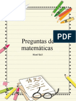 Preguntas de Matemáticas