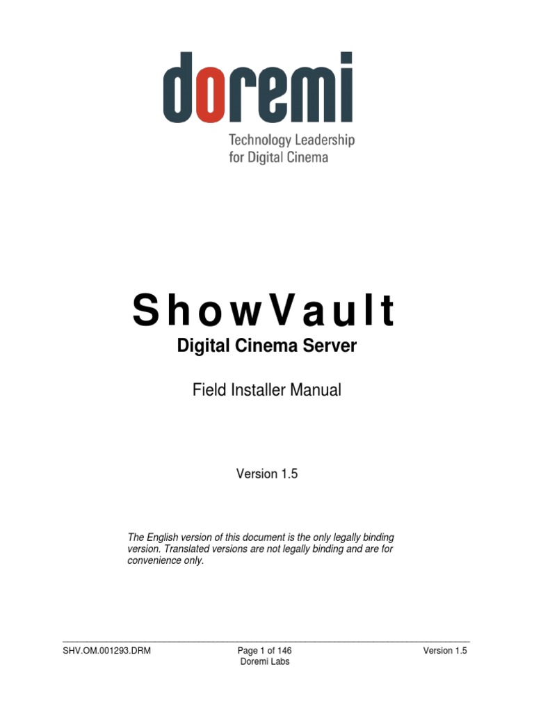 Field Installer Manual - ShowVault IMS1000.pdf | PDF