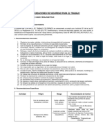 Recomendaciones de SST de SUPERVISOR DE SHOTCRETE PDF