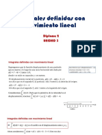 Integrales Definidas Con Movimiento Lineal