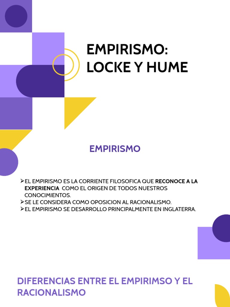 Empirismo-Locke y Humee | PDF | Empirismo | David Hume